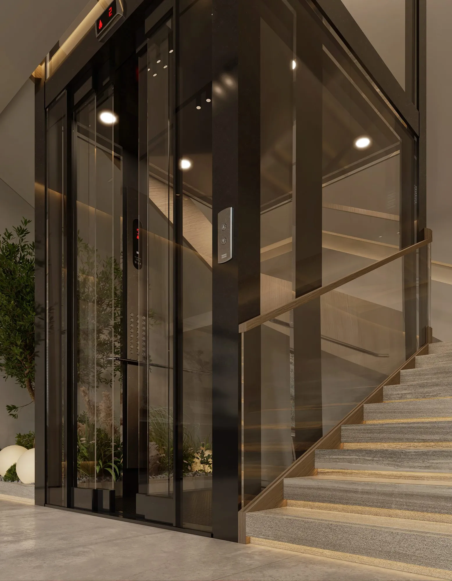 Project One — Stair & Lift, view 1